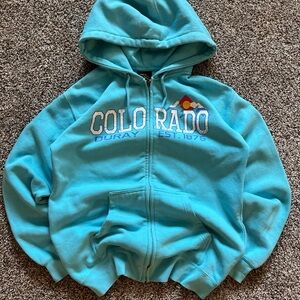 Vintage Colorado zip up hoodie